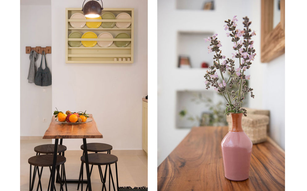 Το εσωτερικό του διαμερίσματος Petra 1 στη Σίφνο