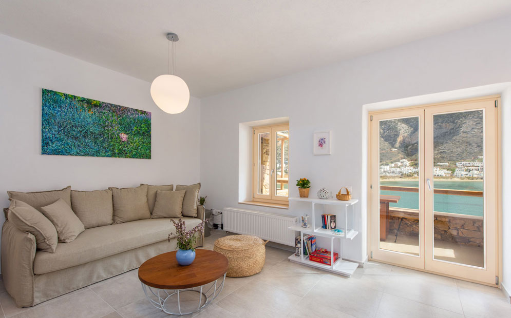 Άνετο καθιστικό στο διαμέρισμα Petra 2 στη Σίφνο